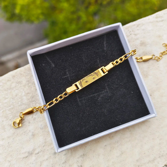 Figaro Bracelet Engraved